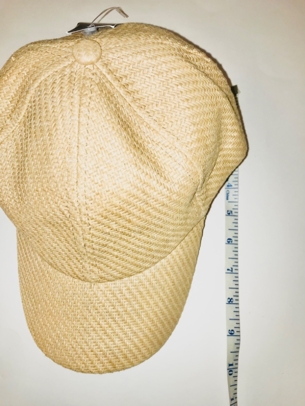 NWT Illuma Khaki Tan Paper Straw Baseball Cap Hat Summer Beach Boho Quiet Luxury - Picture 12 of 12